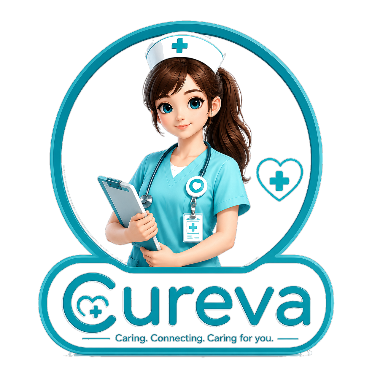 Cureva logo white
